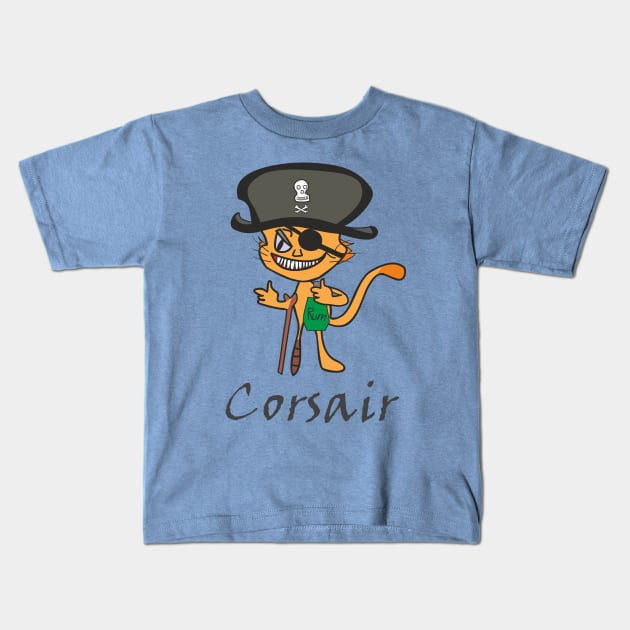 Corsair Kids T-Shirt by Alekvik